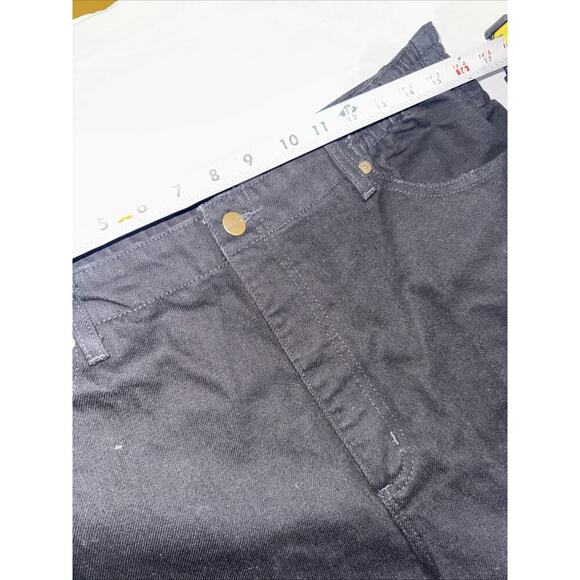 LL Bean Women's Jeans Sz 16 Reg Denim Original Fit Relaxed Cotton Black - Picture 6 of 12